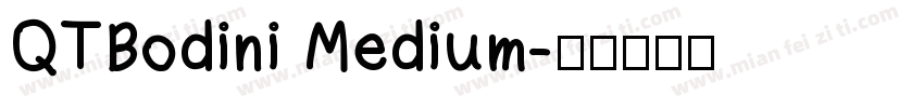 QTBodini Medium字体转换